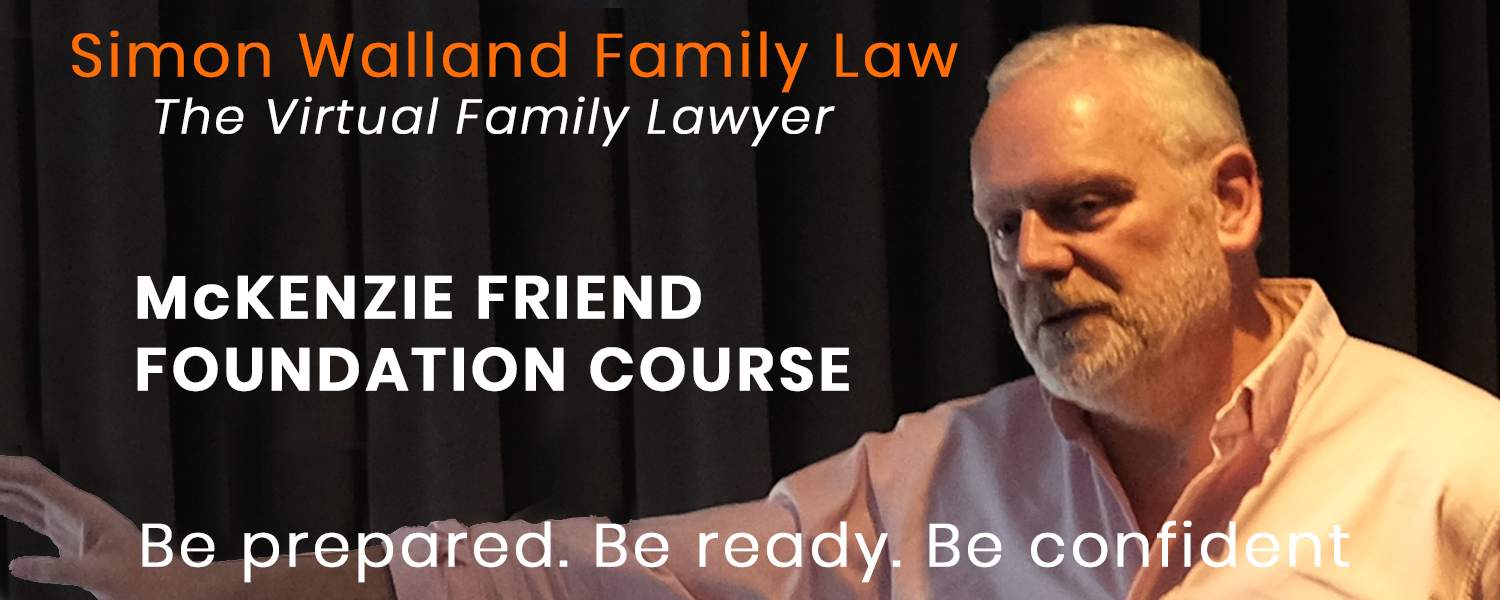 Mckenzie Friend Foundation Course Simon Walland Family Law