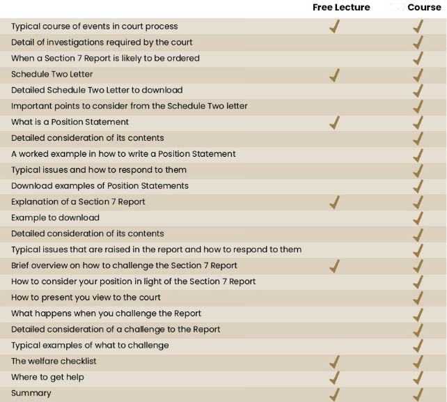 Position Statements and Section 7 Reports Simon Walland Family Law