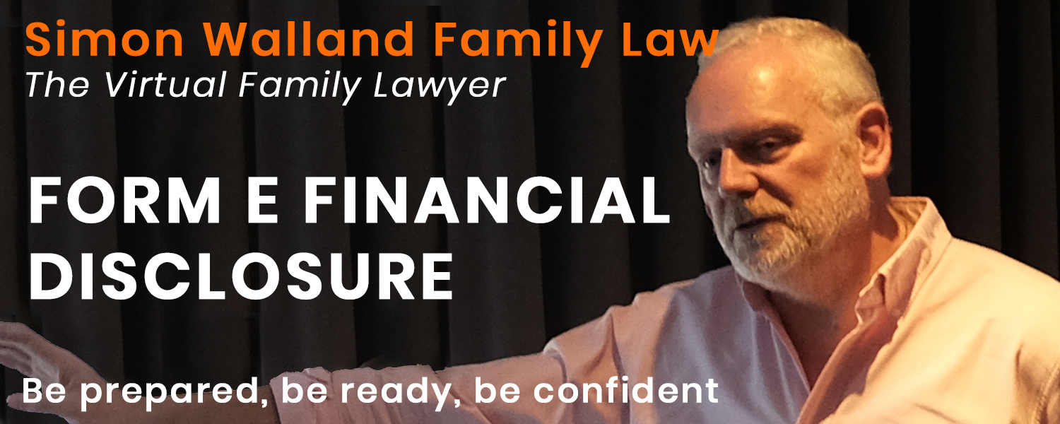 Consent Order for Finances Simon Walland Family Law