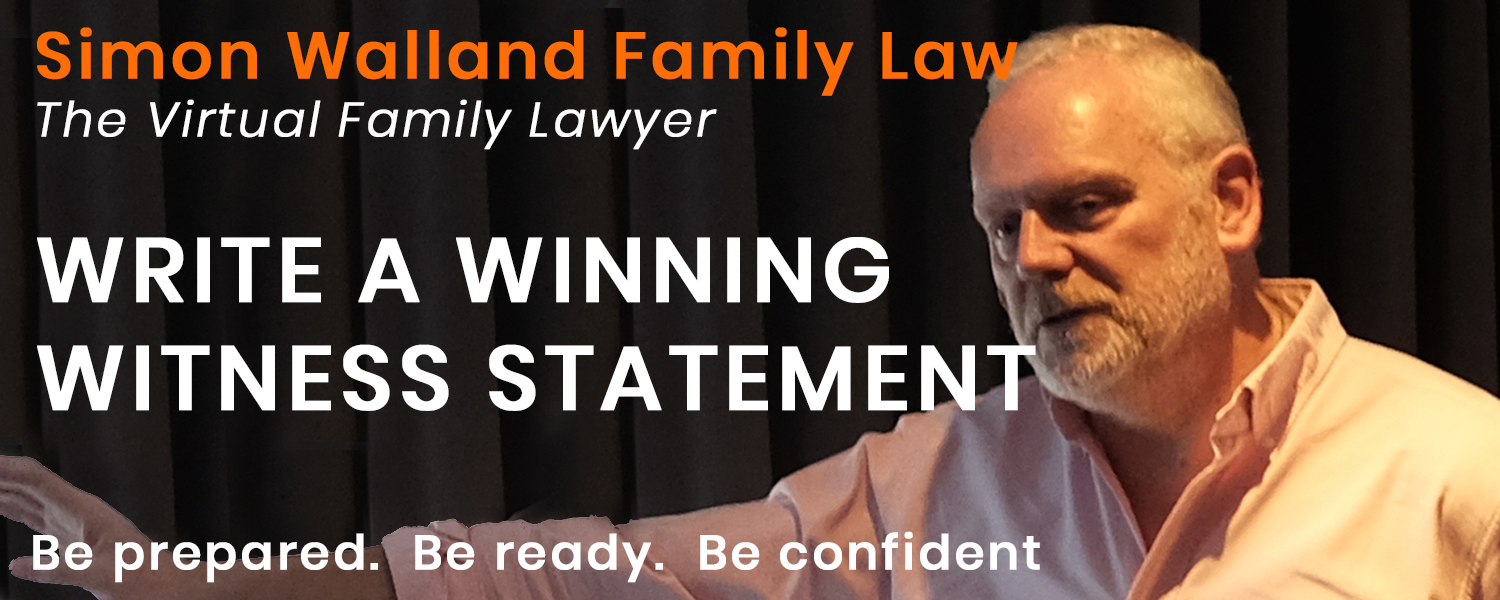 Write a Witness Statement Simon Walland Family Law